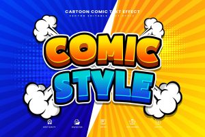 3d Comic Style Editable Text Effect