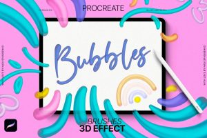 3D effect Procreate Brushes