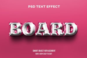 3d glossy bold text effect