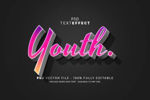 3D Gradient Text Effect