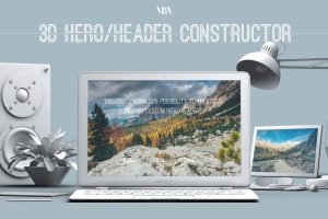 3D Hero/Header Constructor