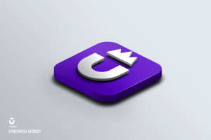 3D icon logo mockup