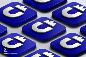 3D Icon logo mockup