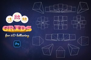 3D Lettering Grids and Brushes
