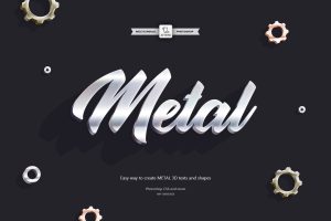 3D Metal – Photoshop Action
