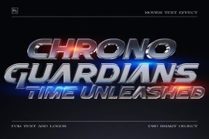 3D Movies Title Style Text Effect Template