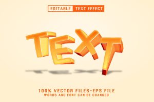 3d Text Editable Text Effect