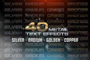 40 Metal Text Effects – Layer Styles