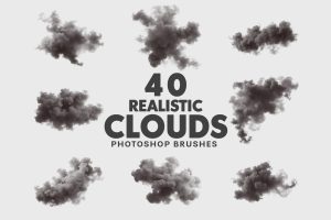 40 Realistic Clouds Brushes