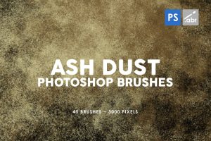 45 Ash Dust Photoshop Stamp Brushes