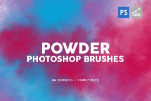 45 Powder Photoshop Stamp Brushes Vol.2
