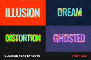 4 Blurred Text Effects