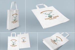 4 Tote Bag Mockups