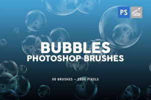 50 Bubble Photoshop Stamp Brushes