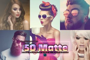 50 Matte Photoshop Actions