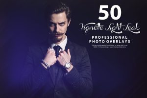 50 Vignette Light Leak Photo Overlays
