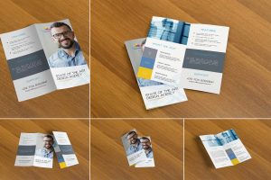 5 Bifold Flyer Mockups