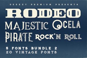 5 Fonts Bundle 2