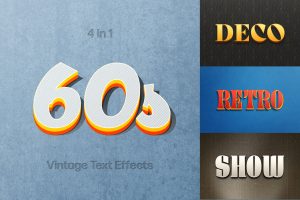 60s Vintage Text Effects Collection