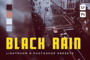 6 Black Rain Lightroom and Photoshop Presets