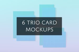 6 Trio Card Mockups