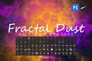 80 Fractal Dust Stamp Brushes Vol. 2