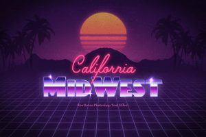 80s Retro Text Effect