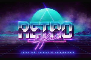 80’s Retro Text Effect