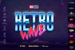 80s Retro Text Effects vol.1
