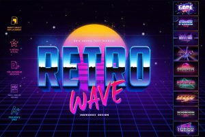 80’s Retro Text Effects vol.1