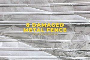 8 Damaged Metal Wall Fence Texture Backgrounds
