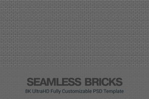 8K UltraHD Custom Seamless Bricks Background
