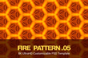 8K UltraHD Seamless Fire Pattern Background
