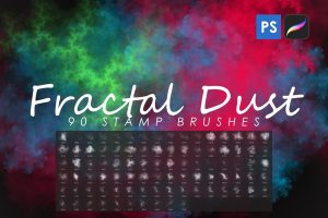 90 Fractal Dust Stamp Brushes Vol. 1