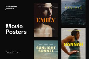 A4 Movie Poster Templates