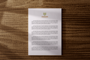 A4 Paper Mockup