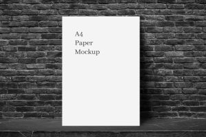 A4 Paper Mockup