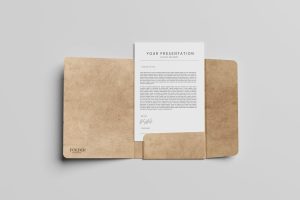 A4 PRESENTATION FOLDER MOCKUP