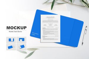 A4 Presentation Folder Mockup
