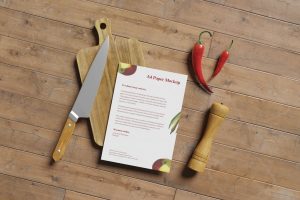 A4 Restaurant Mockup