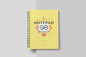 A4 Spiral Notebook Mockups