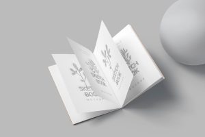 A5 Saddle Stitch Sketchbook Mockups