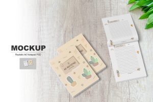 A6 Notepad Mockup
