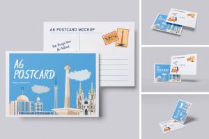 A6 Postcard Mockup