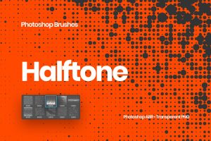 Abstract Halftone Photoshop Brushes