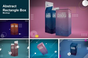 Abstract Rectangle Box Mockup
