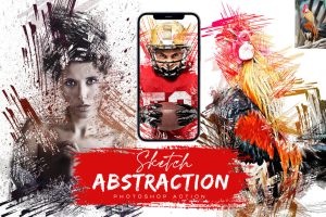 Abstraction Sketch Photoshop Action