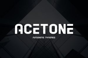 Acetone – Futuristic Font