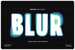 Acid Blurred Text Effect