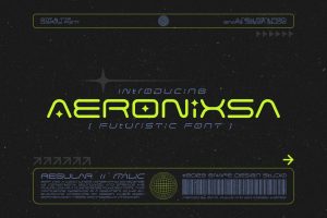 Aeronixsa – Futuristic Font